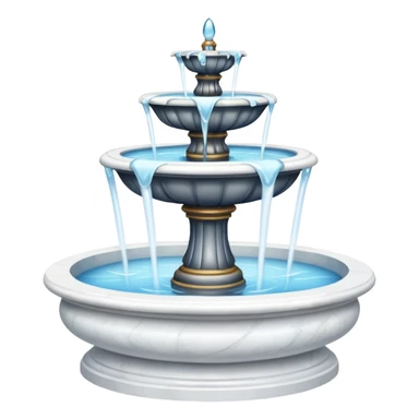 white fountain sticker