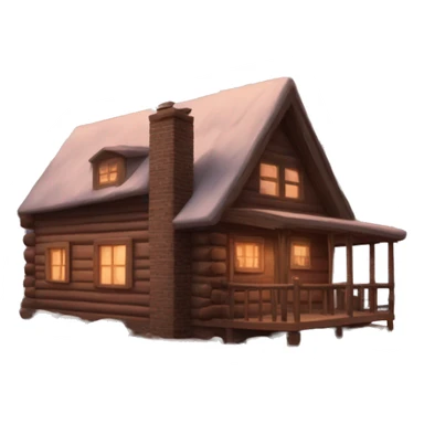 aesthetic cozy cabin in the woods sticker