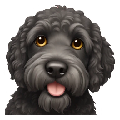 black labradoodle dog sticker