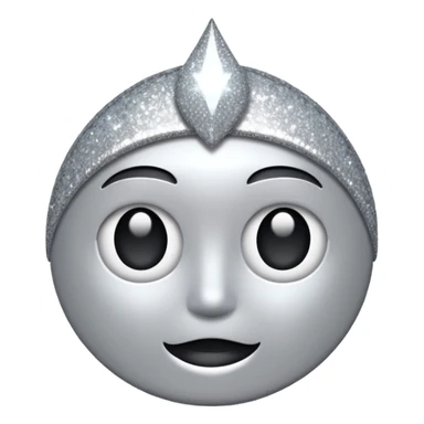 Silver sparkle sticker