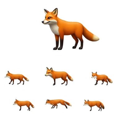 red fox on bull market sticker