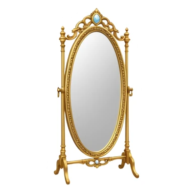 tall standing mirror with frame sticker