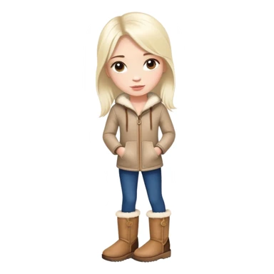 uggs on a clean girl sticker