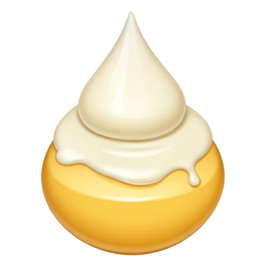 a drop of cream sticker