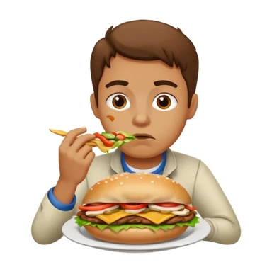 A face of disgust Döner  sticker