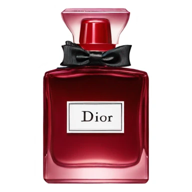 Dark red Dior parfum  sticker