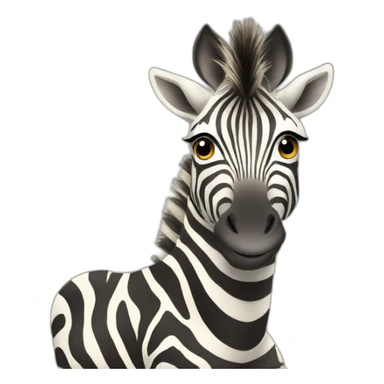 Zèbre sur girafe  sticker
