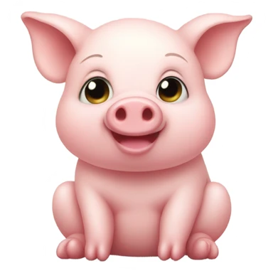 very cute pig sticker