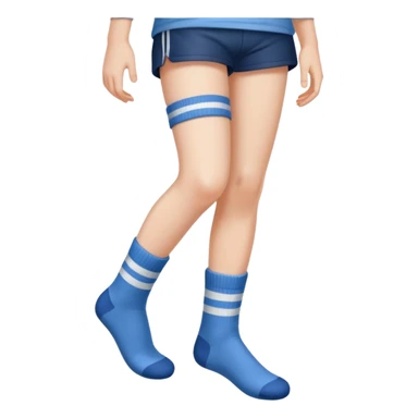 Younger kid sock over leg sticker