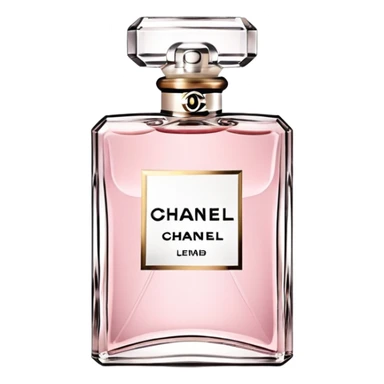 Light pink Chanel perfume sticker