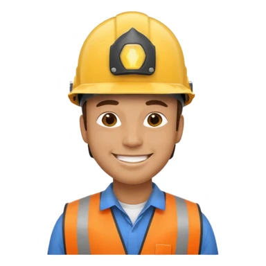 man wearing safety helmets sticker