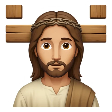 Jesus sur la croix sticker