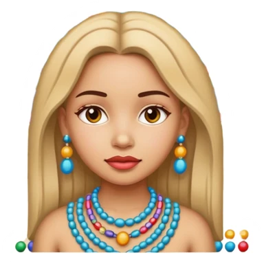 Bead Pattern Girl sticker