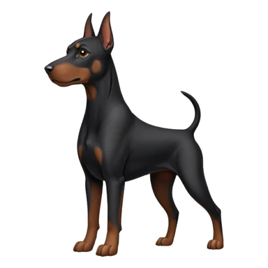 black doberman Y3 sticker