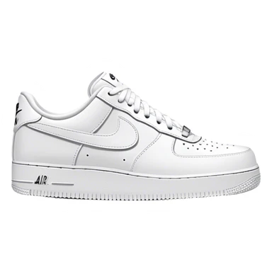 White Nike af1s  sticker