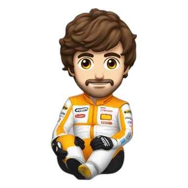 Fernando Alonso con un Seat 600 sticker