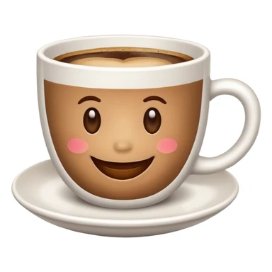 Cup of coffee smiling  sticker