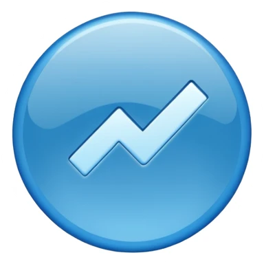 Un circulo azul de verificación sticker