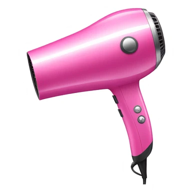aesthetic pink hair dryer sticker