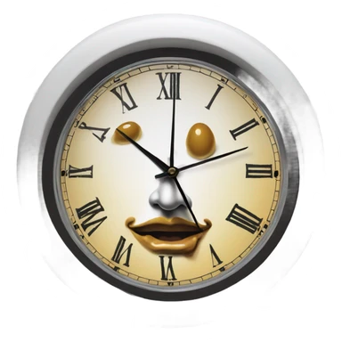 salvador dali melted clock sticker