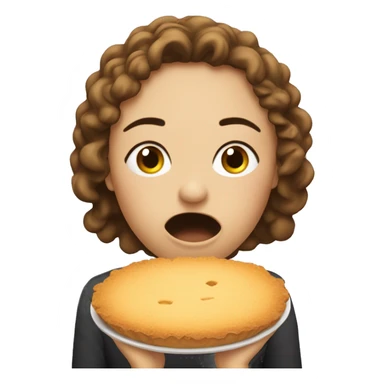 Ate and left no crumbs  with a plate and crumbs around the mouth sticker