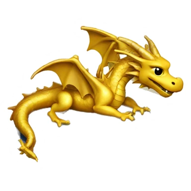 A gold dragon with a Santa hat asleep on a stack of books sticker