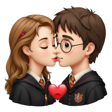 Harry Potter kissing hermione sticker