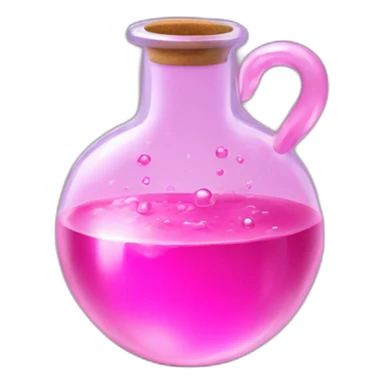 pink magic potion in beker sticker