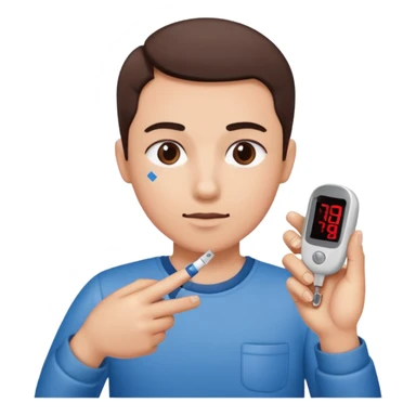 diabetes meter hand test finger blood sticker