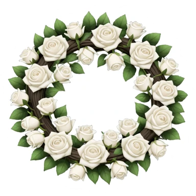 black funeral wreath sticker