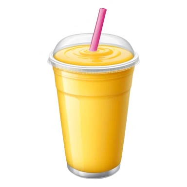 Passionfruit smoothie in to go cup sticker