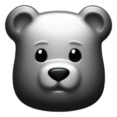 Black and white gummy bear sticker