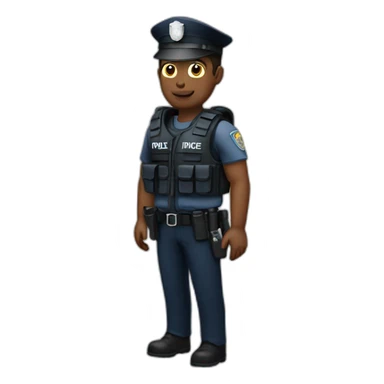 police officer with a tactical vest sticker