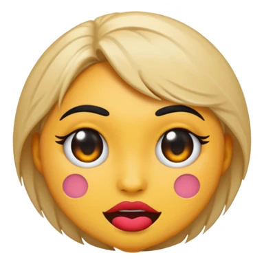 Sasssy emoji baddie edition a circle emoji sticker