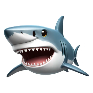 shark with bitcoin sticker