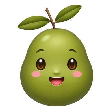 a sticker of a cute olive sticker