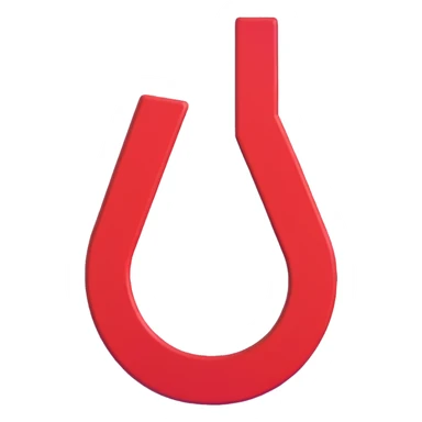 red horseshoe magnet sticker