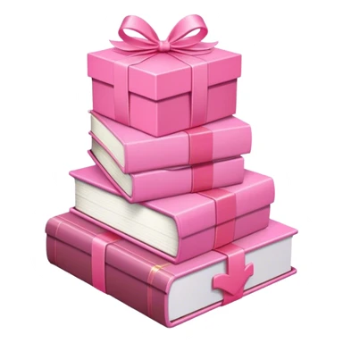 pink light romance books and chocolates sticker