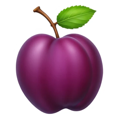 plum fruit sticker