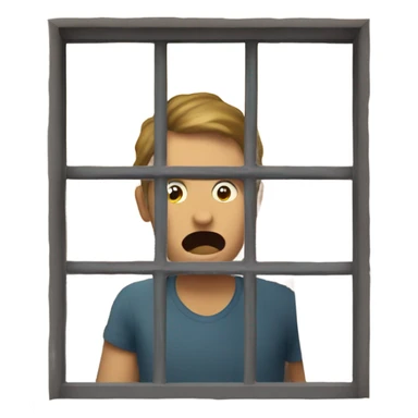 A person watching another person through a window from outside  sticker