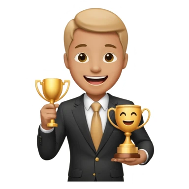 someone funny winning award sticker