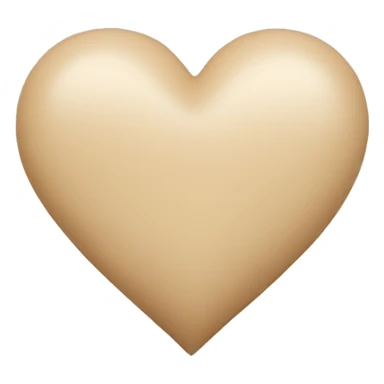 Beige heart  sticker