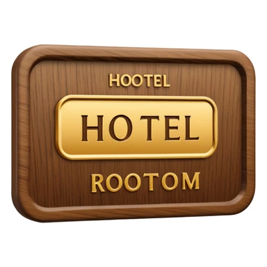 hotel room sign sticker