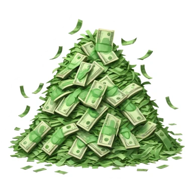 Shreading money sticker