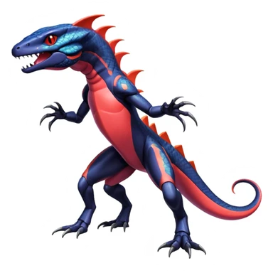 Shiny Exotic Colorful epic Salandit-Genesect-Miraidon-Koraidon-Fakémon-hybrid-creature (full body)  sticker