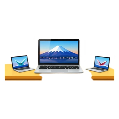 “VIBE25:Tokyo — neon cityscape 🌆 + Mount Fuji 🗻 + cherry blossoms 🌸 + laptops 💻 + origami cranes 🕊️, modern meets traditional, bold and futuristic.” sticker
