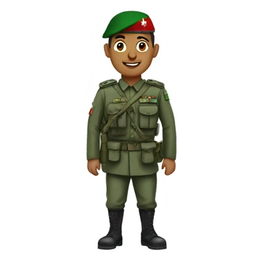 algerian soldier sticker