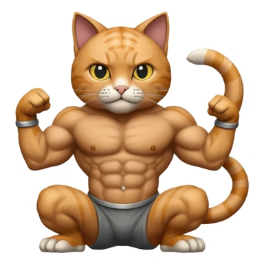 😺+💪🏻+🗿 sticker