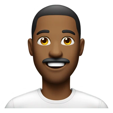 cool dude in white shirt with blunt in mouth sticker