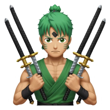 One Piece anime Roronoa Zoro sticker